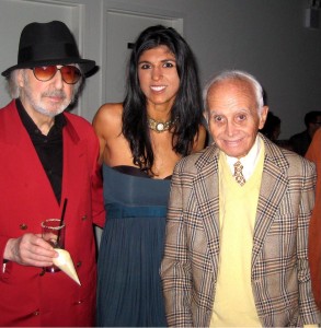 It's an honor to be photographed with stylish table tennis legends Marty Riesling and Dick Miles