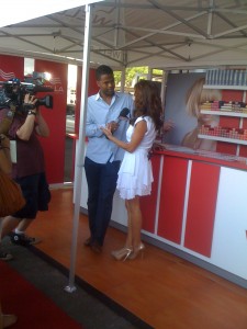 Extra Interviewing Brooke Burke