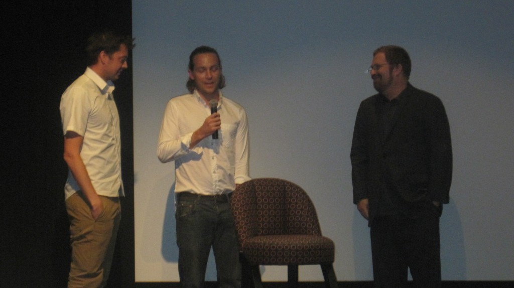 Marcus Wainwright, David Neville with Director RJ Cutler