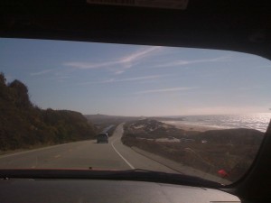 The drive to Santa Cruz