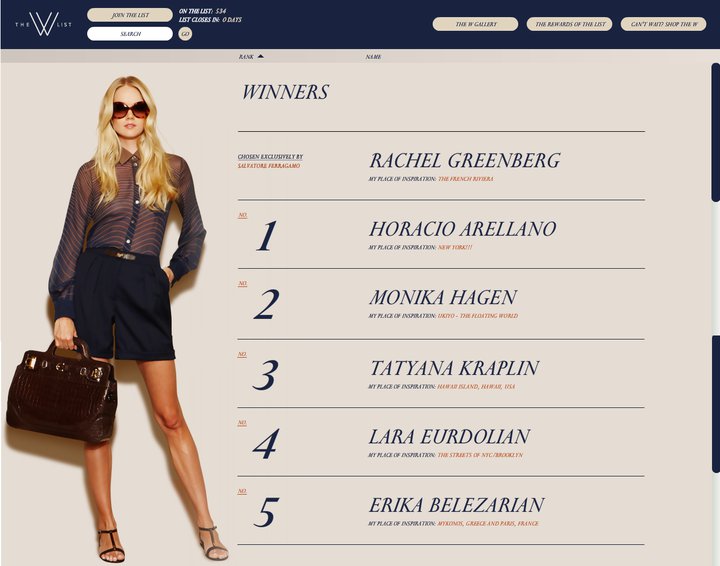 Ferragamo W List Winners, Lara Eurdolian