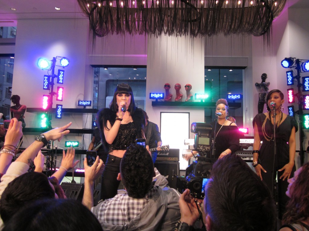 Jessie J. at Guess opening