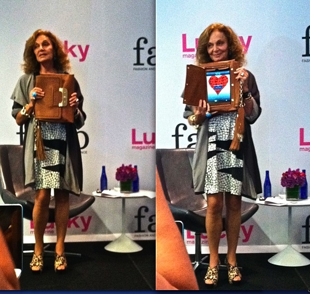 DVF at Lucky FABB: DVF Harper-Connect bag
