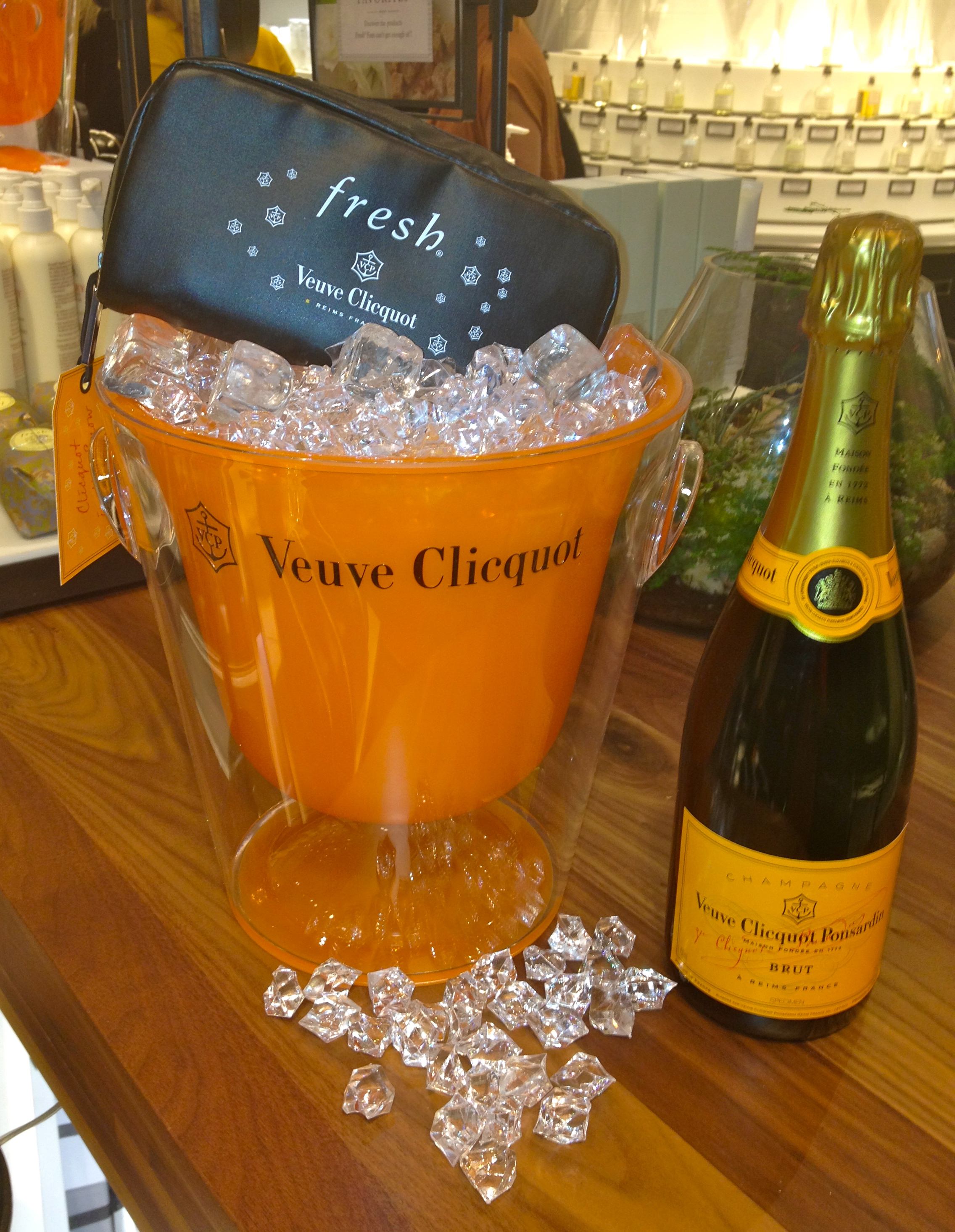 Veuve Clicquot Inspired Orange Champagne Bucket