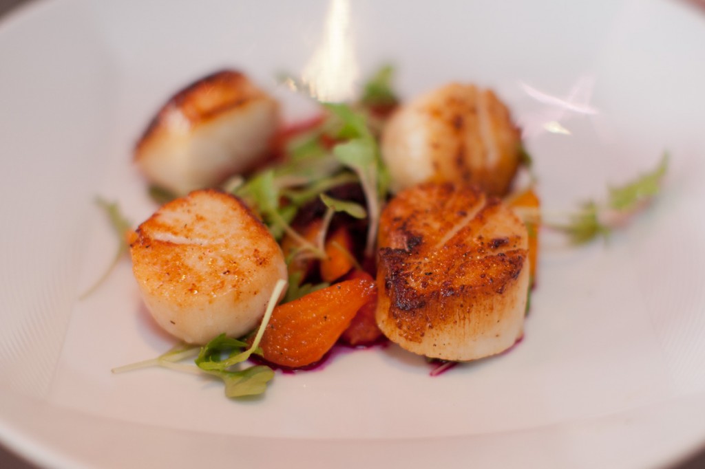Roasted Maine Diver Scallop by chef Leo Forneas