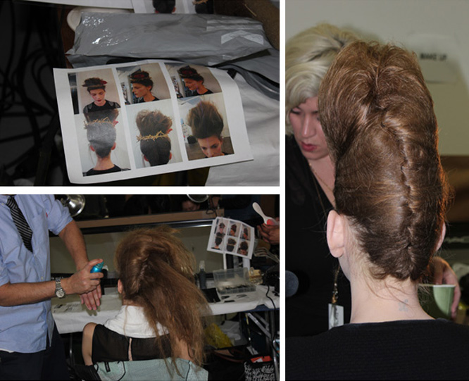 Hair Process From Thom Browne Fall 2013