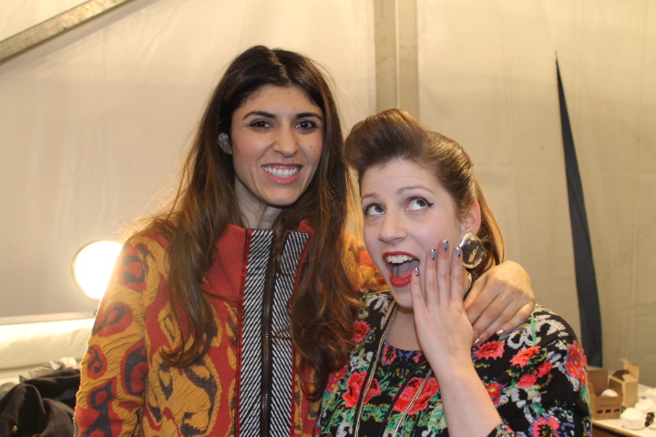 Backstage with Simcha Whitehill aka Miss Pop Backstage with Simcha Whitehill Charlotte Ronson Fall 2013