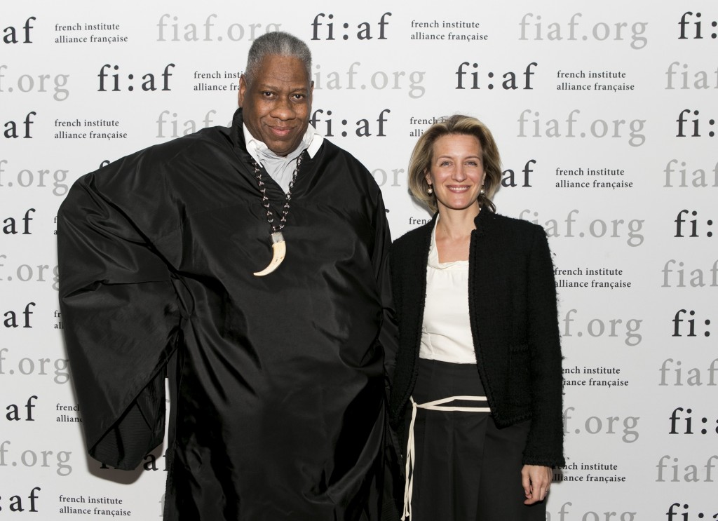 André Leon Talley with Melissa Ceria, curator of FIAF’s Art de Vivre series “The Power of Style.”